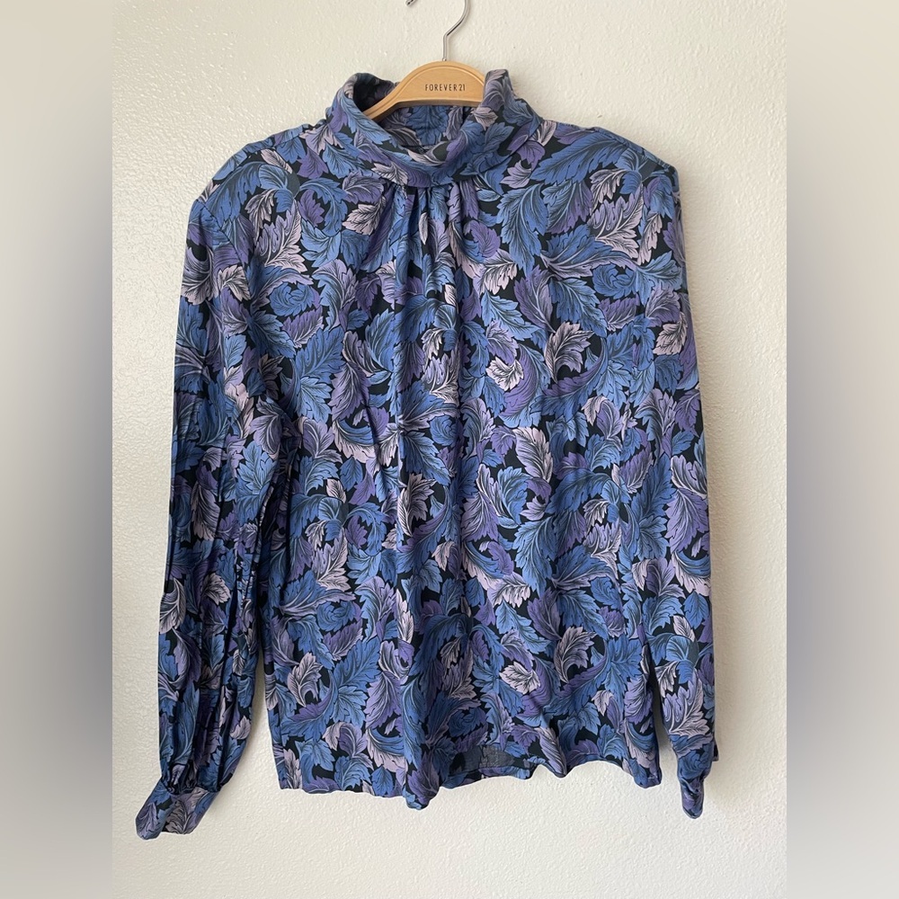 Vintage 70’s Country Sophisticated by Pendleton Long-sleeved Paisley Blouse - Picture 2 of 8